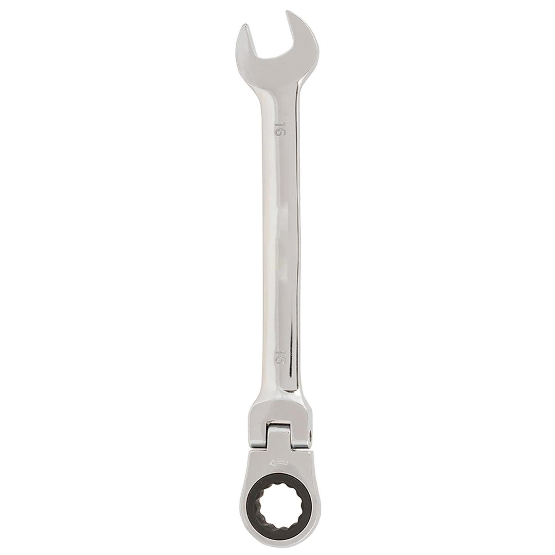 Metric Flexible Ratchet Spanners 16mm Flexi Head Combination Wrench Steel - Image 11