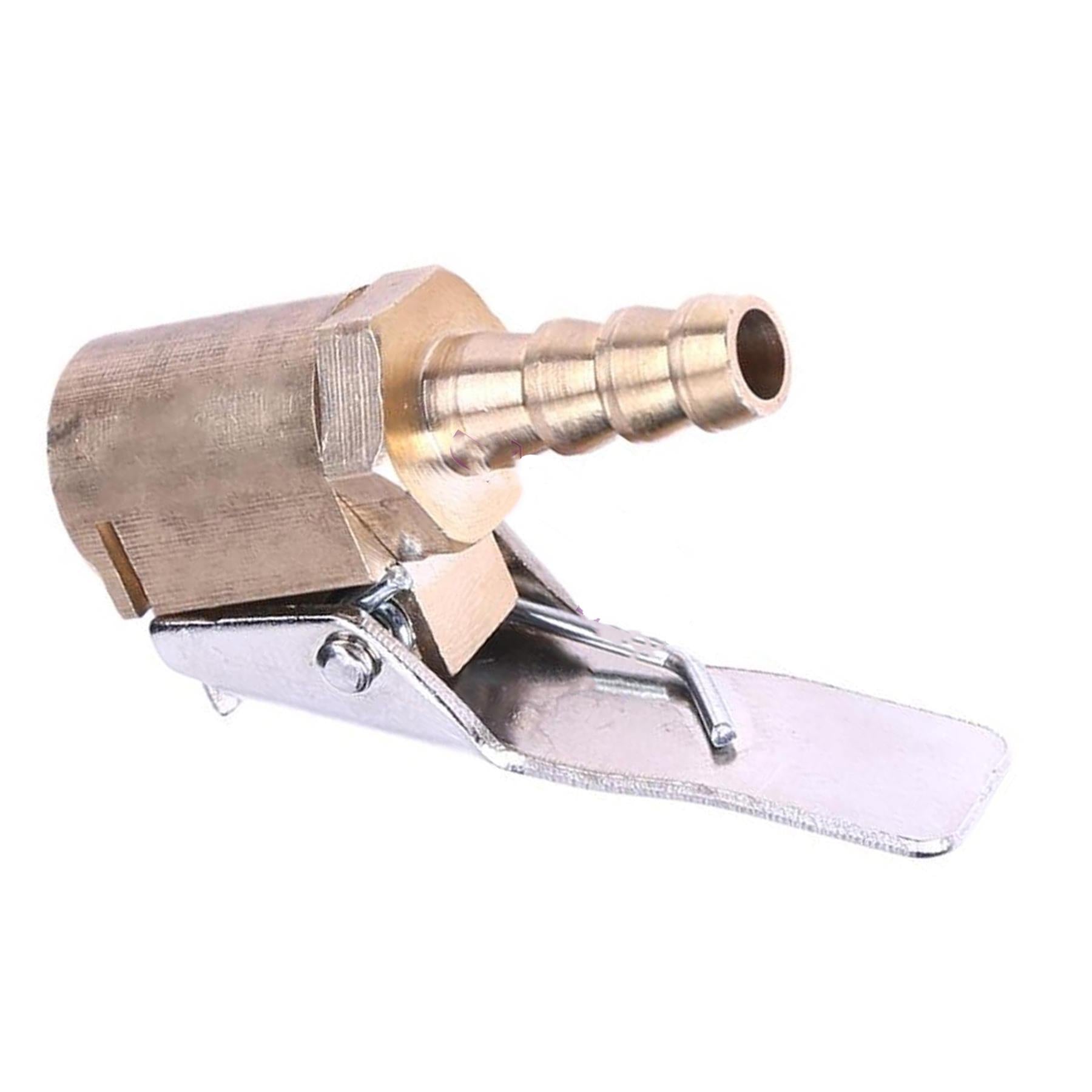 Brass 6mm Car Tyre Inflator Valve Connector Air Chuck Tire Clip Lock-on - Image 8