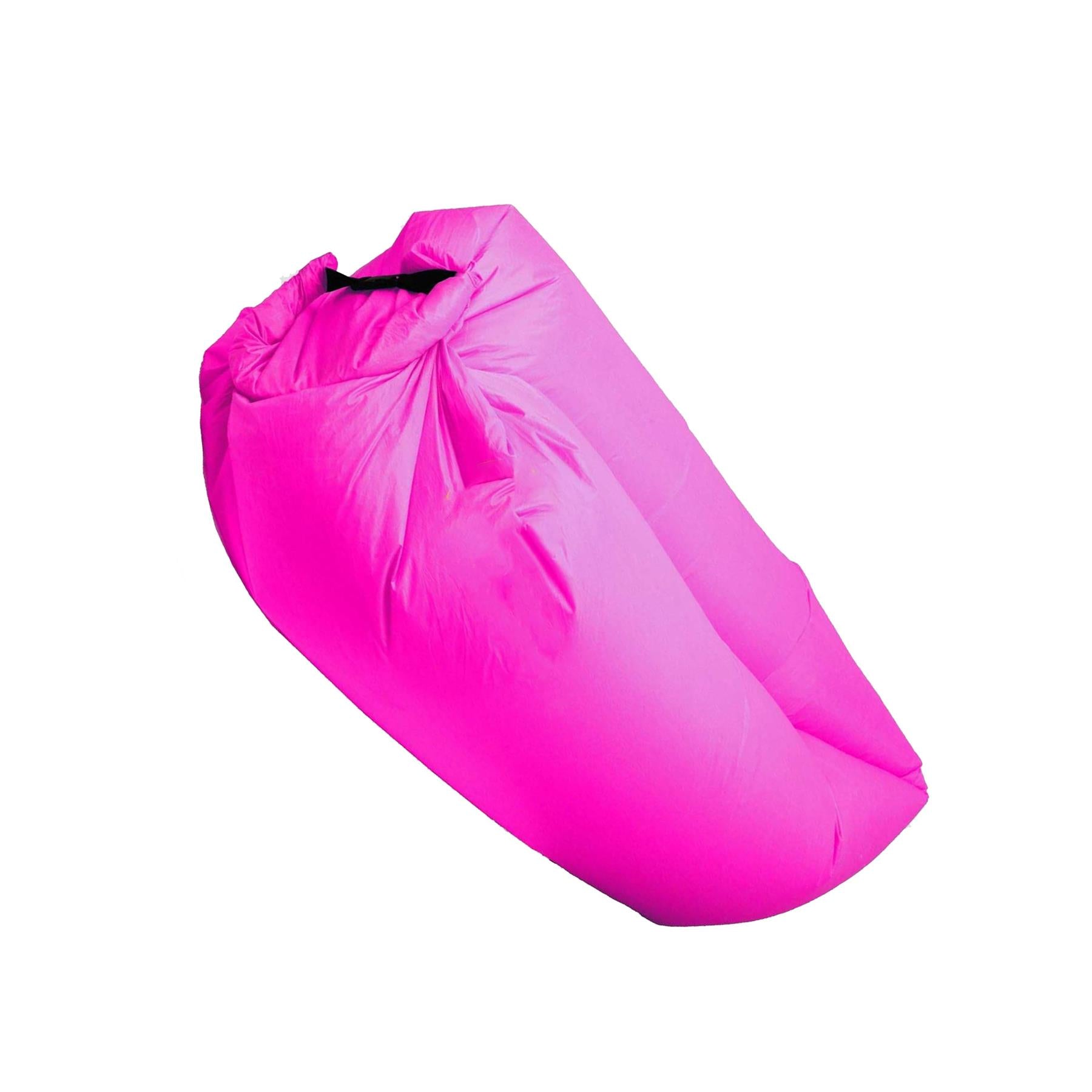 Pink Inflatable Sofa Air Bag Lounger Chair Comfort Outdoor Camping Beach Relax - Image 5