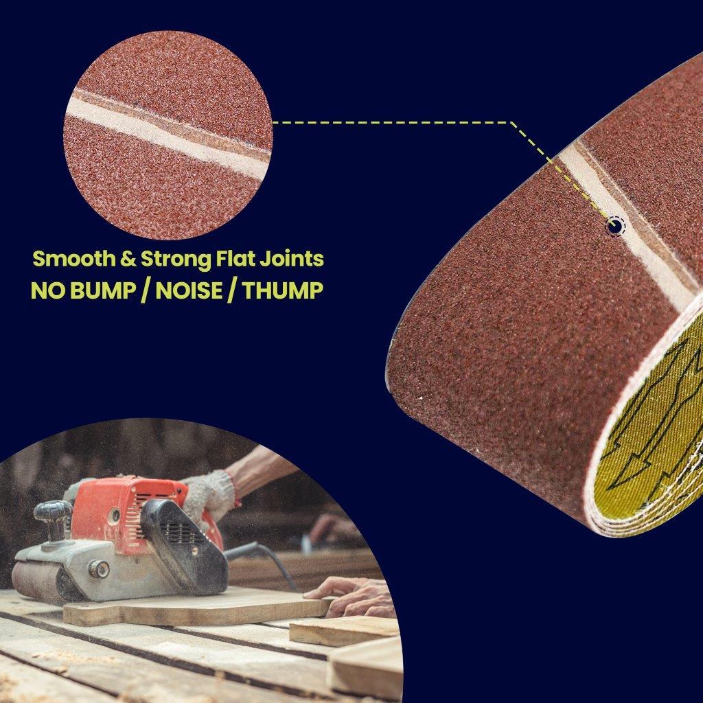 5 X Power Tool Sander Sanding Belt Belts 75mm X 457mm 80 Grit Medium DIY - Image 6