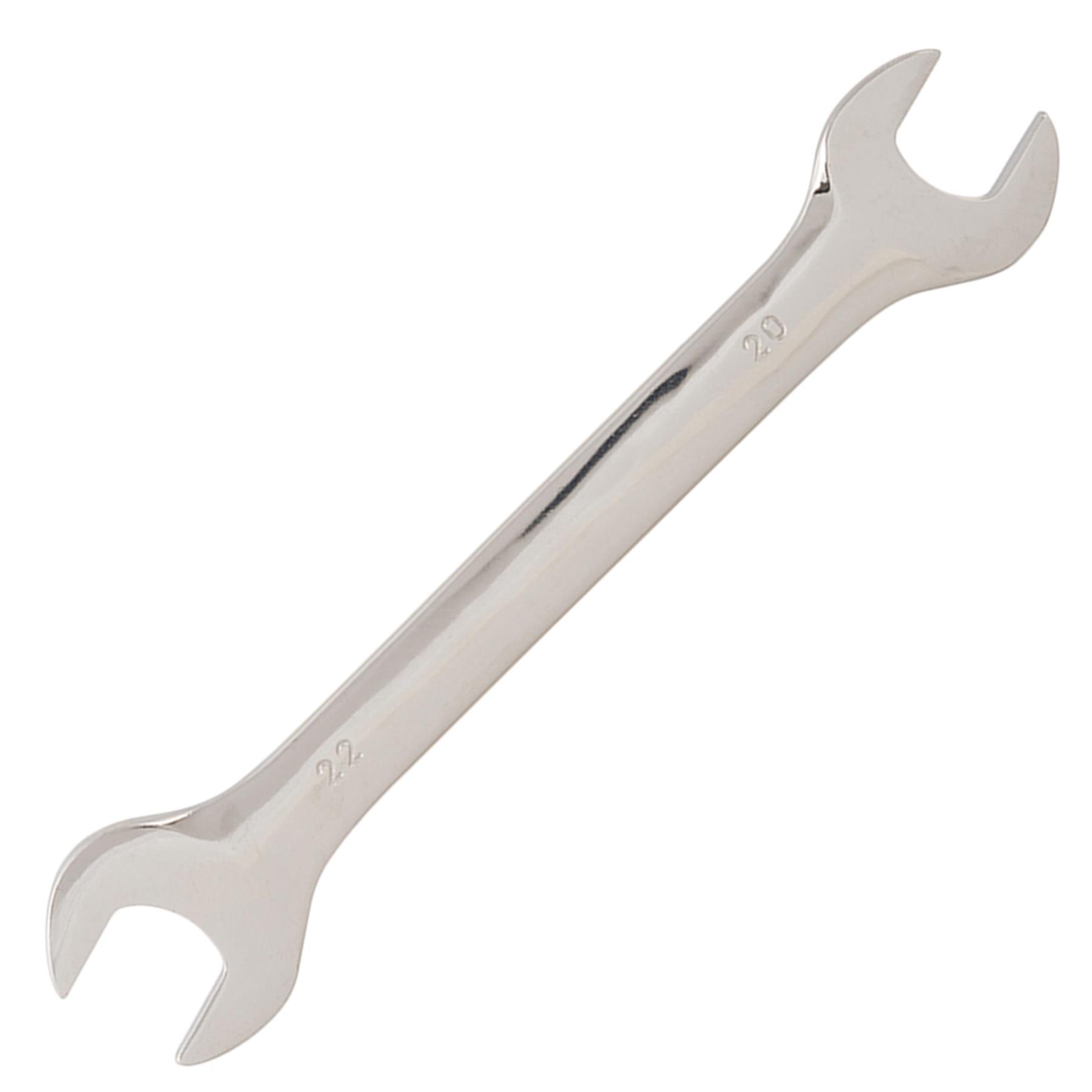 Fixed Head Spanner Open Ended 20mm x 22mm Metric Polished CRV Garage