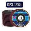 10x Flap Discs 115mm Sanding 120 Grit Grinding Wheels Disc 4.5" Aluminium Oxide