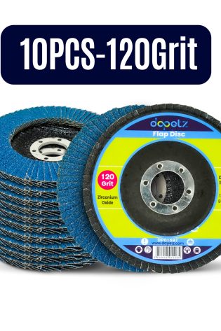10x Flap Discs 115mm Sanding 120 Grit Grinding Wheels Disc 4.5" Zirconium Oxide