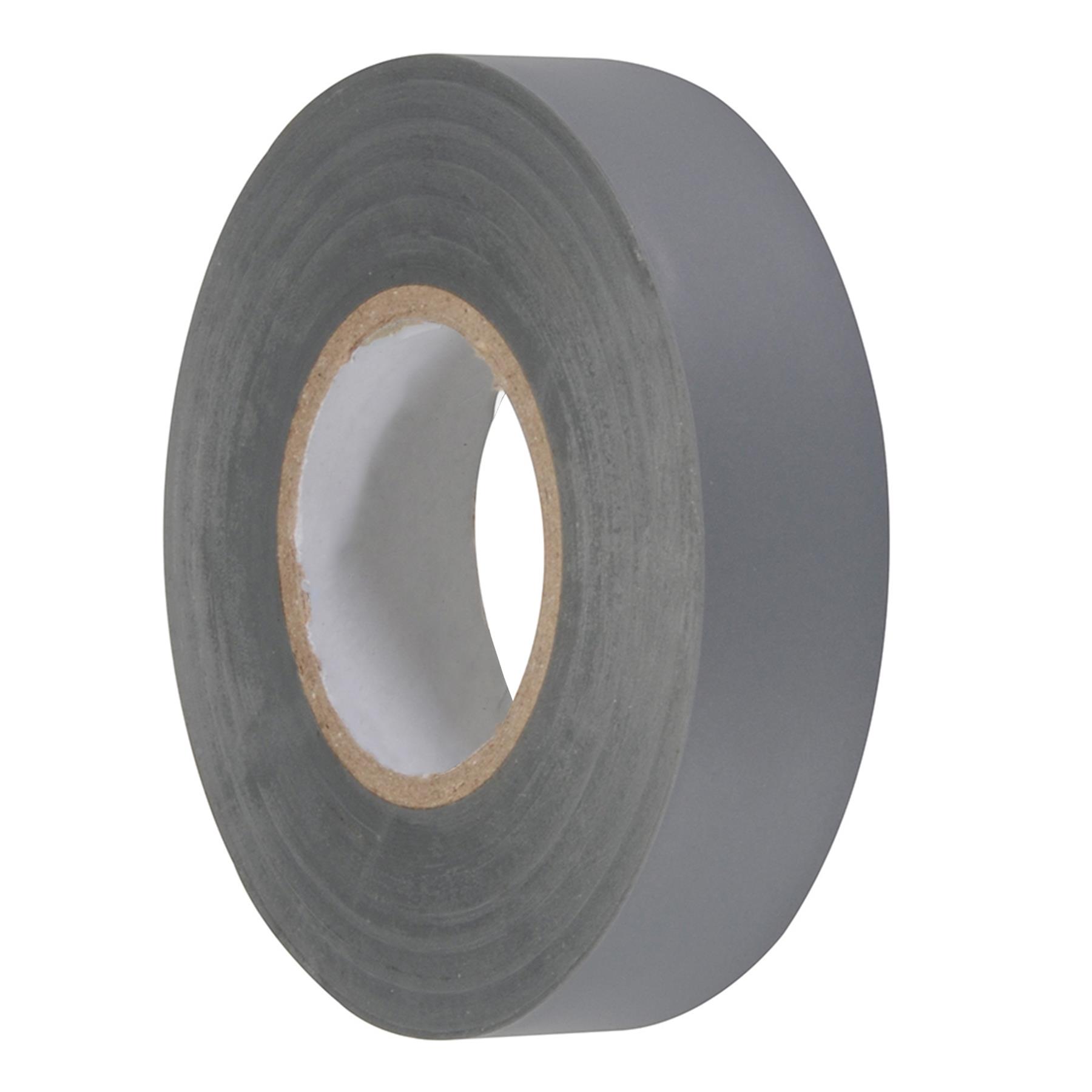 1 x PVC Insulation Electrical Tape Flame Retardent Grey 19mm x 33m