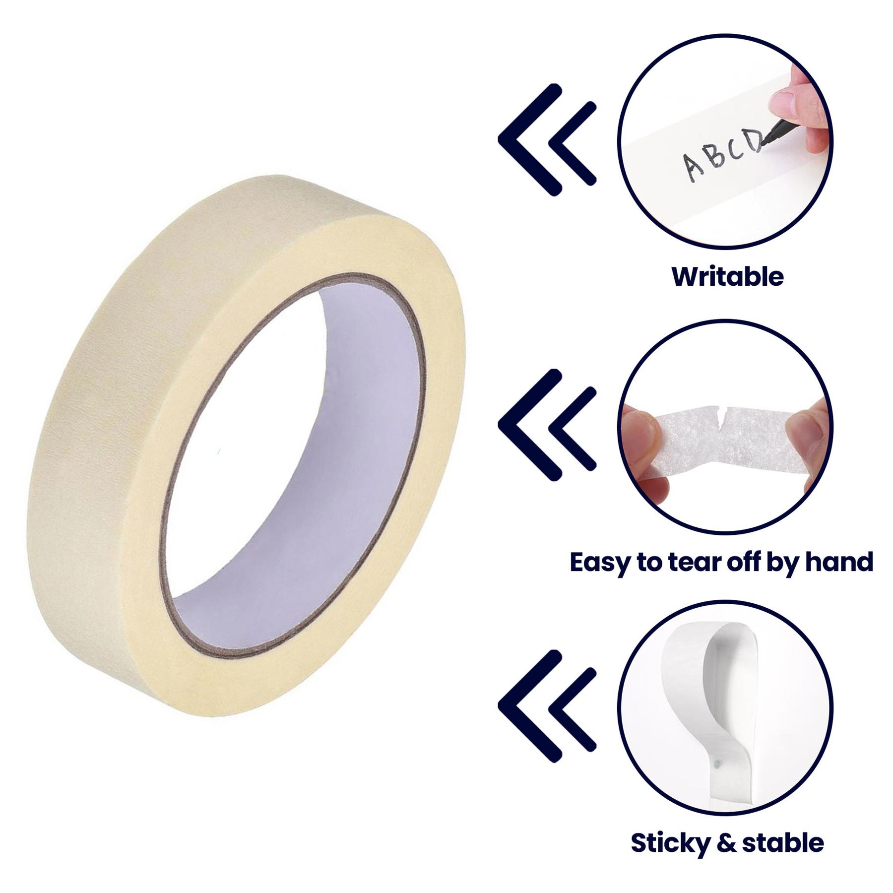 1x New Masking Tape 19mm x 35mm Indoor Outdoor DIY Painting Decorating Easy Tear - Image 5