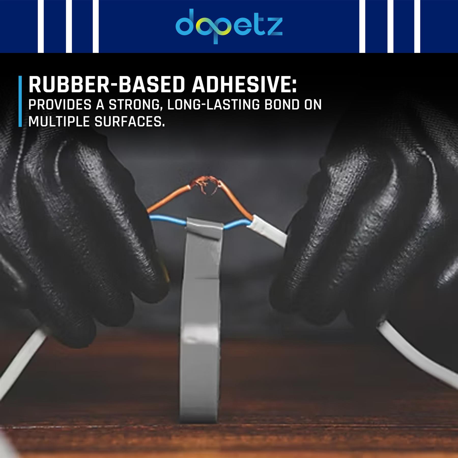 1 x PVC Insulation Electrical Tape Flame Retardent Grey 19mm x 33m - Image 2