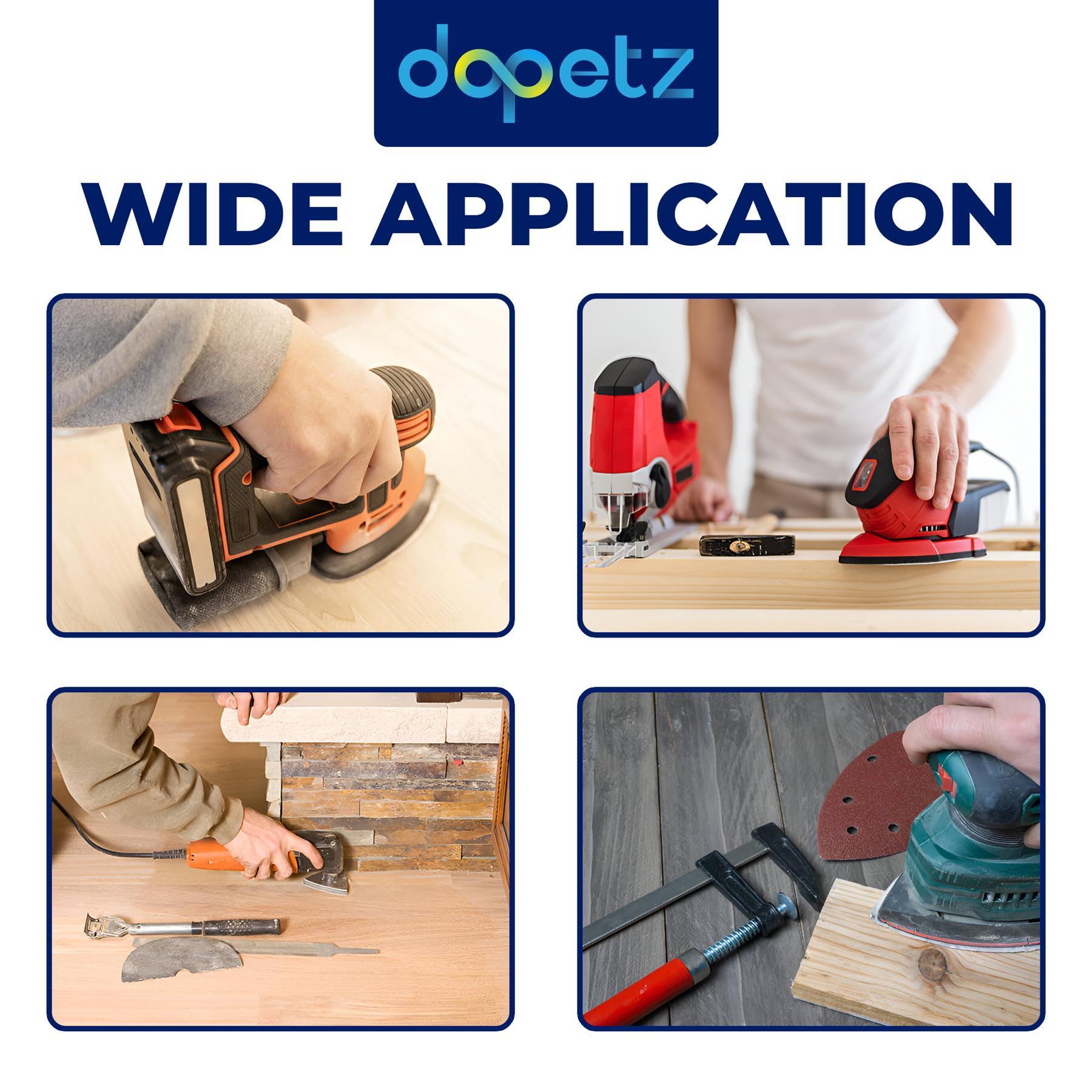 60 Grit Mouse Sanding Sheets Hook & Loop Sander Pads 5-Holes Sand Paper 10Pcs - Image 4