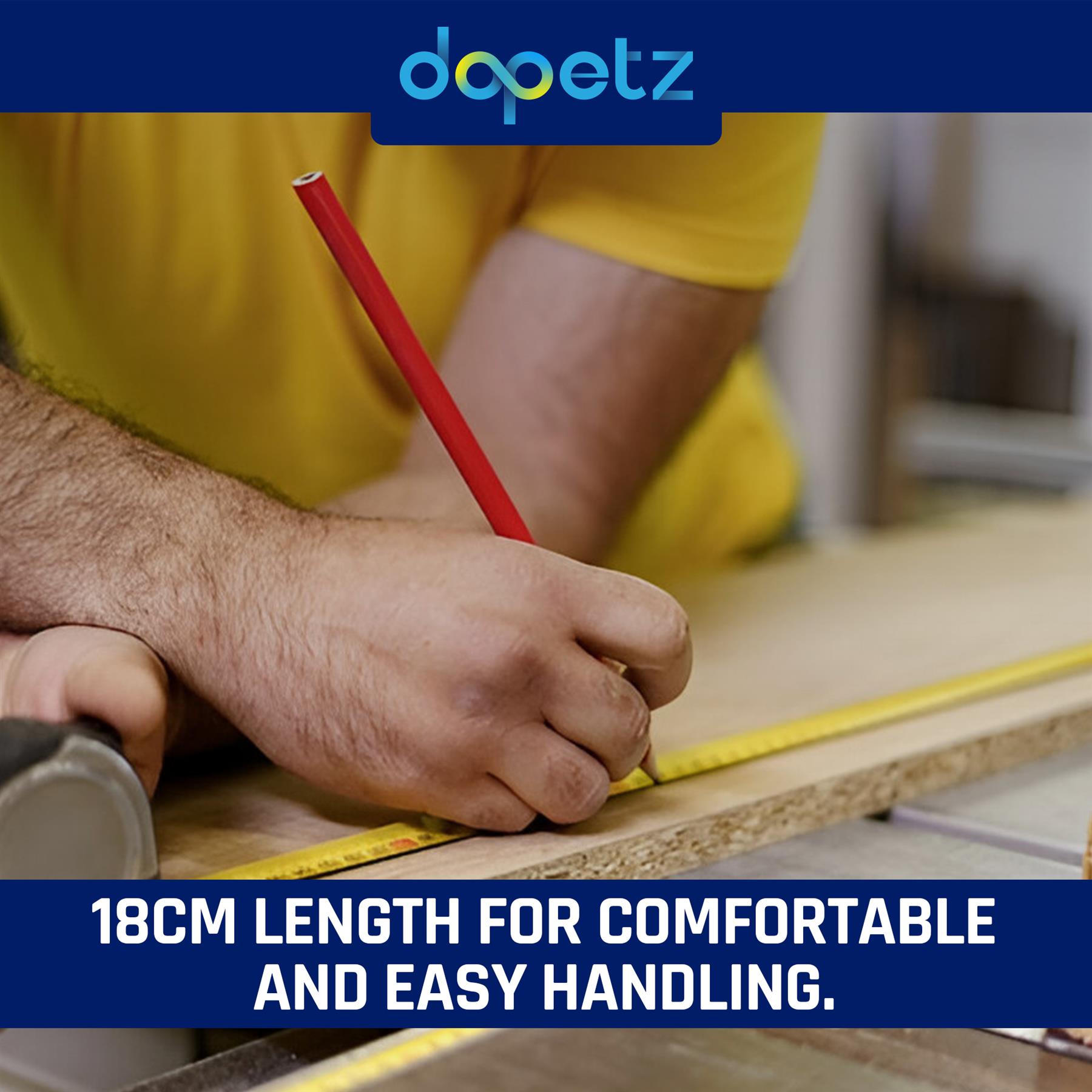 Carpenter Pencil – Durable Marking Pencil for Builders, Joinery, Electricians & DIY Projects 1PC - Image 2