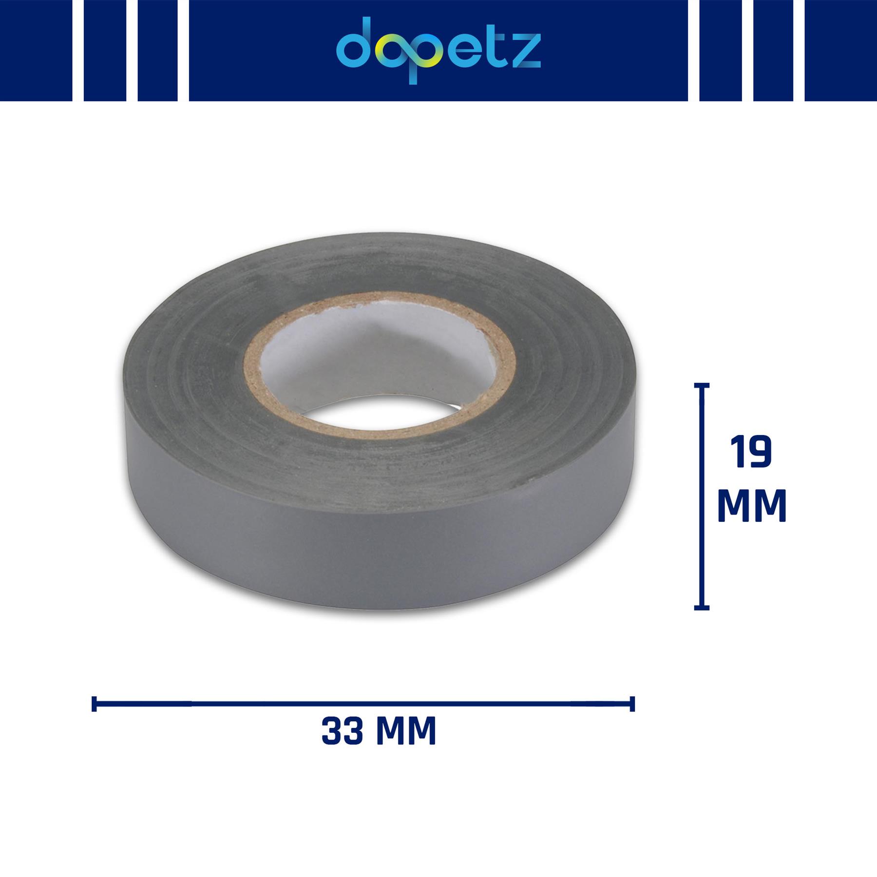 1 x PVC Insulation Electrical Tape Flame Retardent Grey 19mm x 33m - Image 5