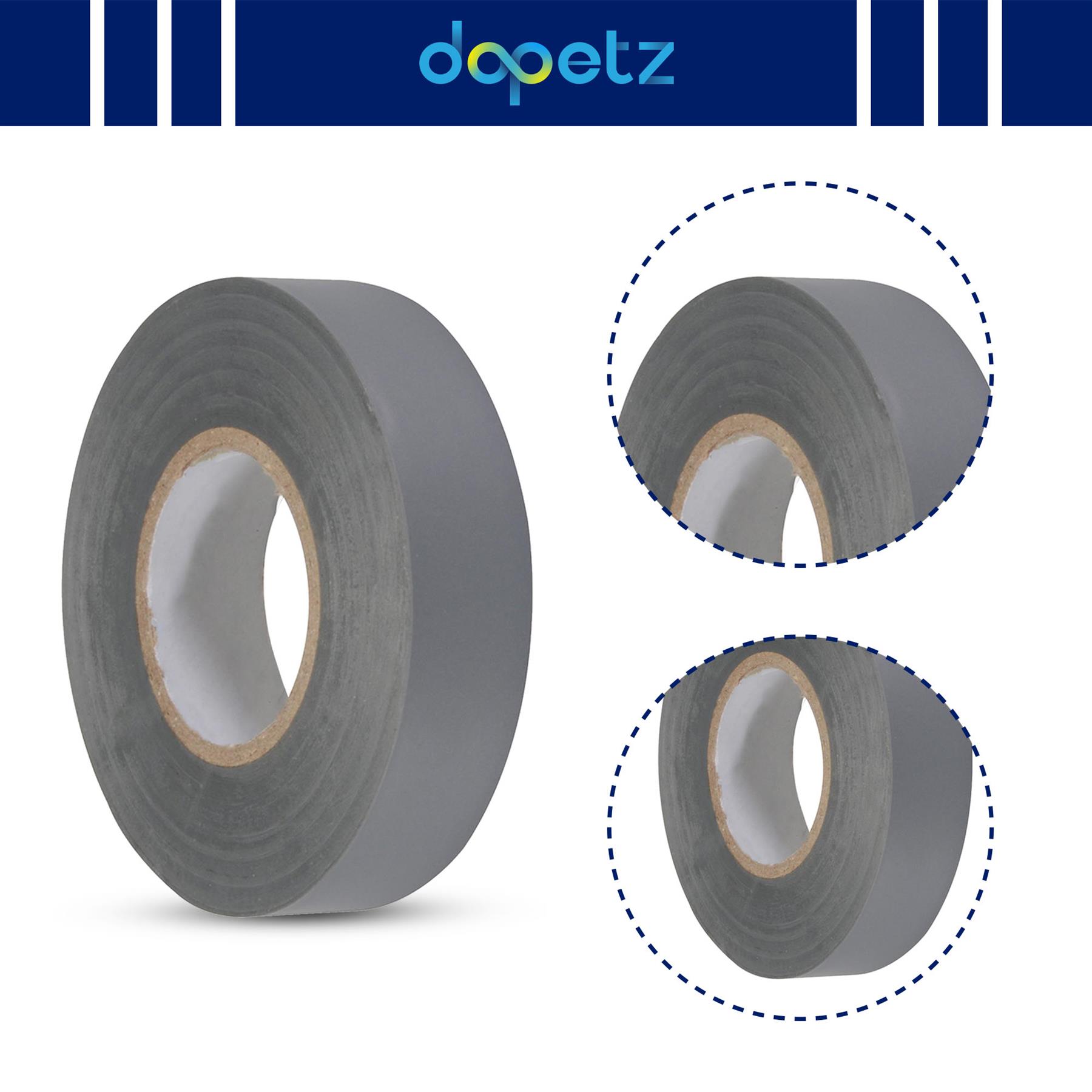 1 x PVC Insulation Electrical Tape Flame Retardent Grey 19mm x 33m - Image 6