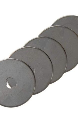 Pack of 5 Rotary Cutter Blades 45mm Universal Replacement Fabric Cutting Wheels for Quilting Sewing