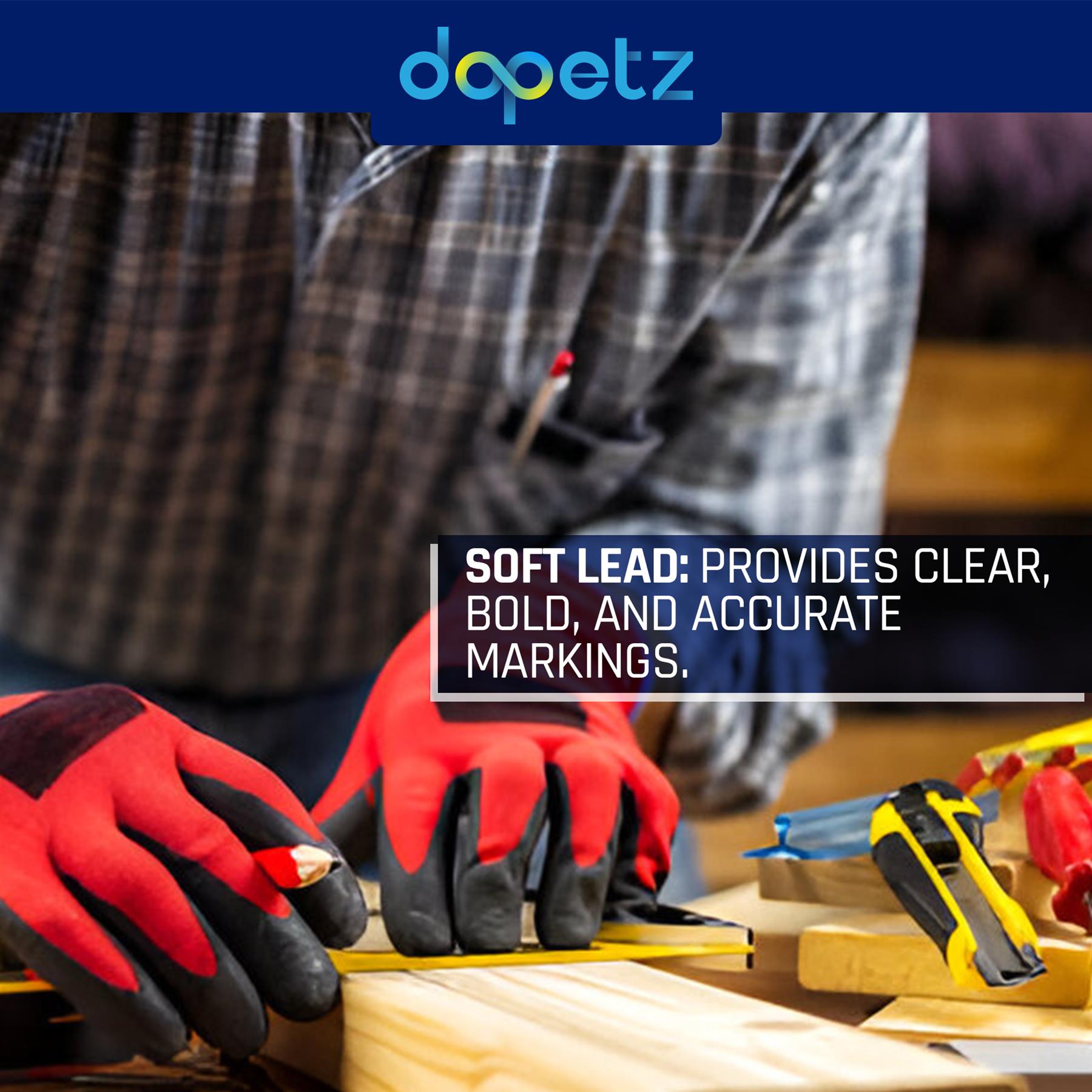 Carpenter Pencil – Durable Marking Pencil for Builders, Joinery, Electricians & DIY Projects 1PC - Image 5