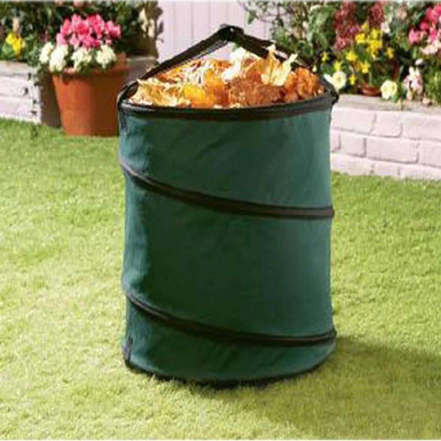 Heavy Duty Large Pop Up Garden Bag Waste Weeds Leaves Bin Cutting Sack Carry Bag - Image 2