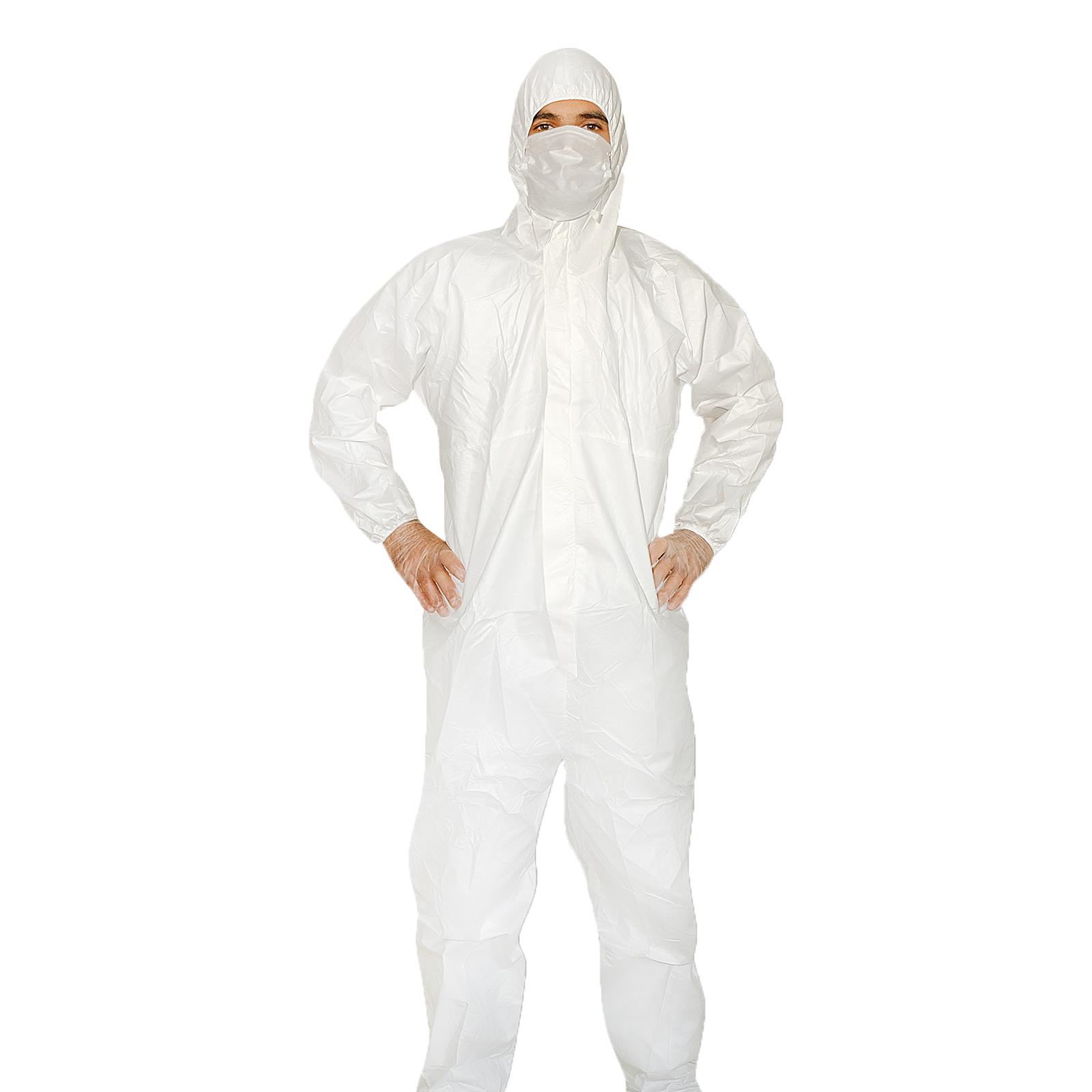 Microporous Breathable Coverall Suit With Zip XXL