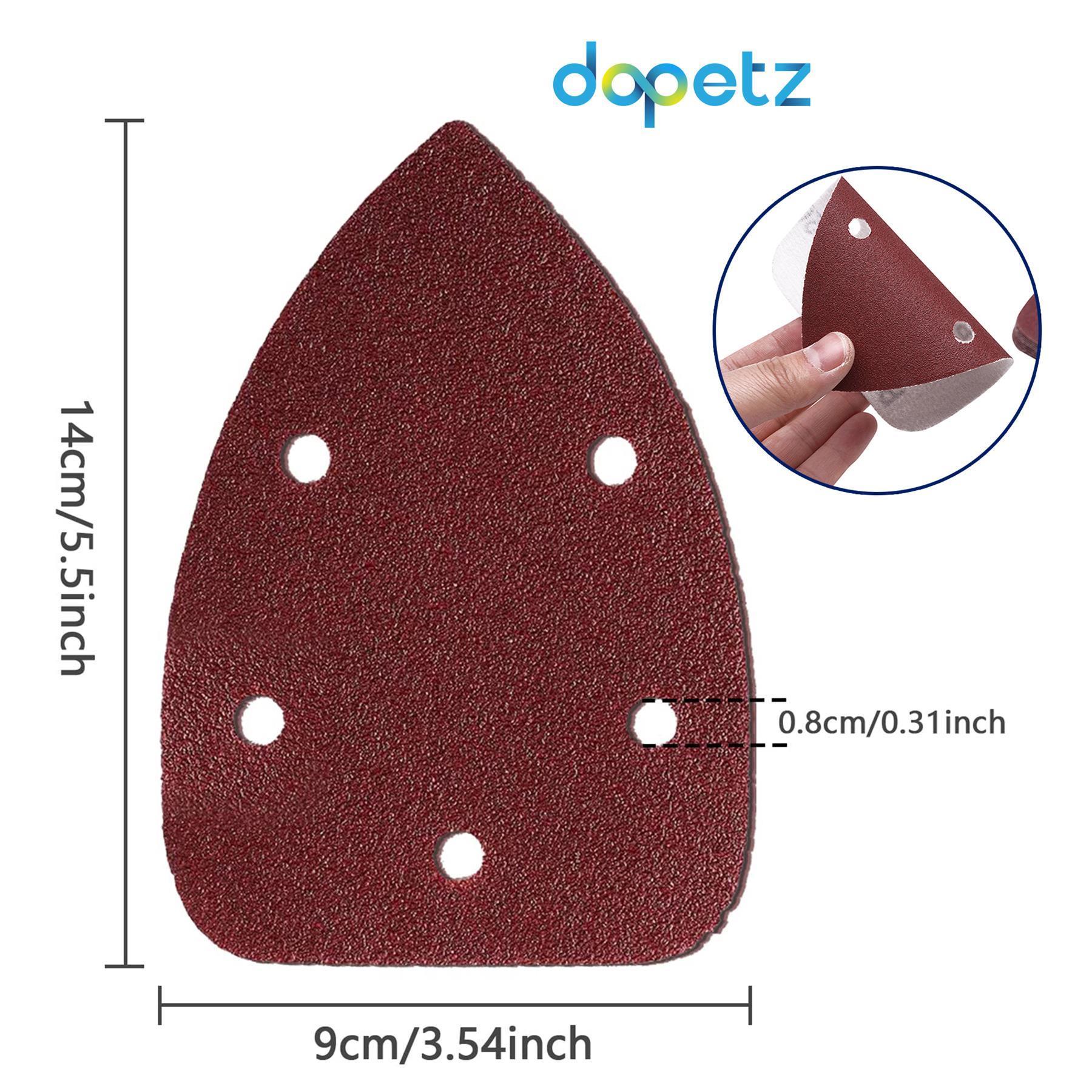 60 Grit Mouse Sanding Sheets Hook & Loop Sander Pads 5-Holes Sand Paper 10Pcs - Image 5