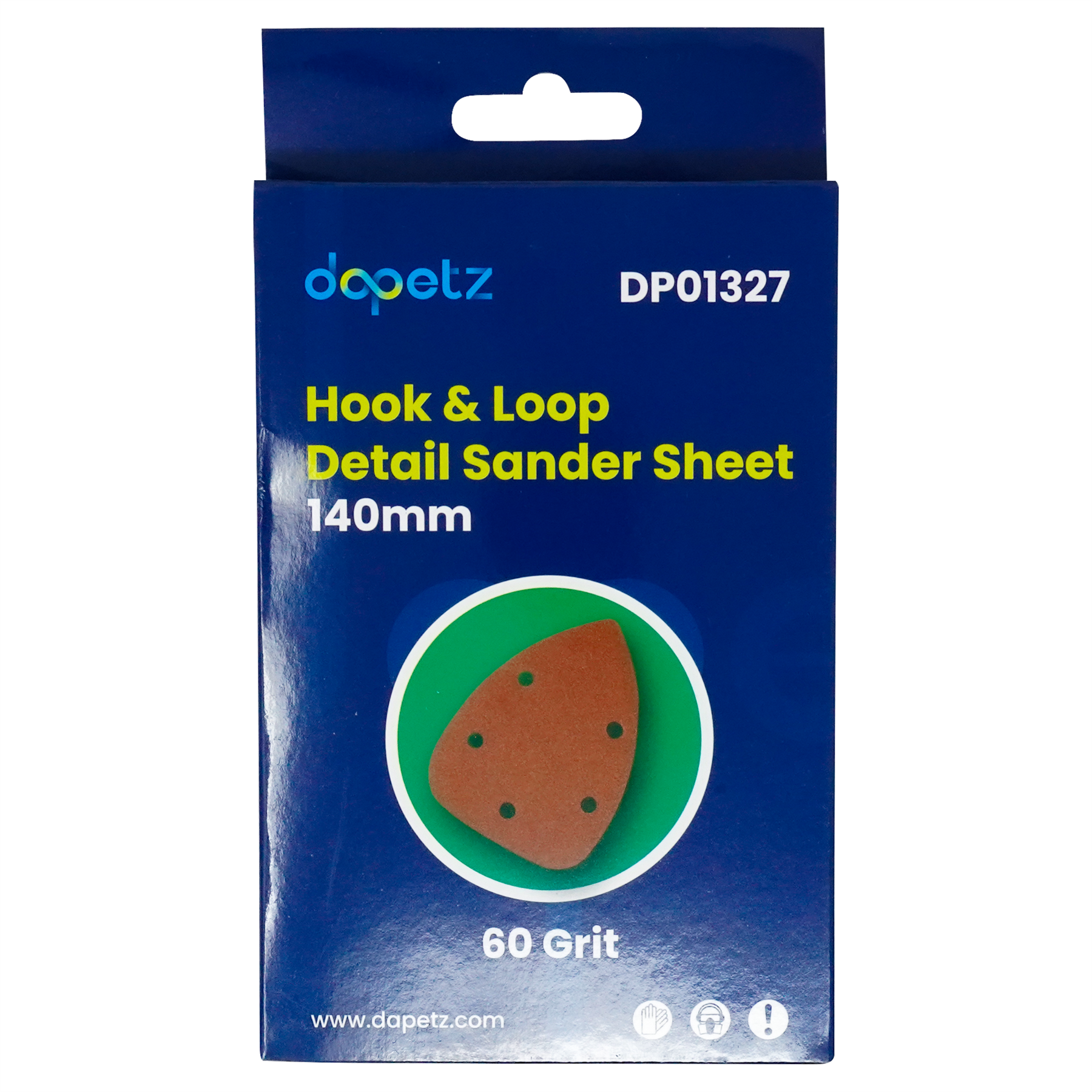 60 Grit Mouse Sanding Sheets Hook & Loop Sander Pads 5-Holes Sand Paper 10Pcs - Image 2